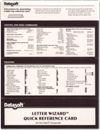 Letter Wizard Quick Reference Card Manuals