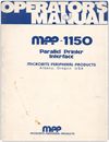 MMP-1150 Parallel Printer Interface Operator's Manual Manuals