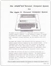 Atari 800 vs. Apple ][ Internal Documents