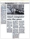 Atari Computer Sets the Pace Articles