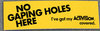 No Gaping Holes Here Stickers