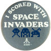 Space Invaders Button Pins / Badges / Medals