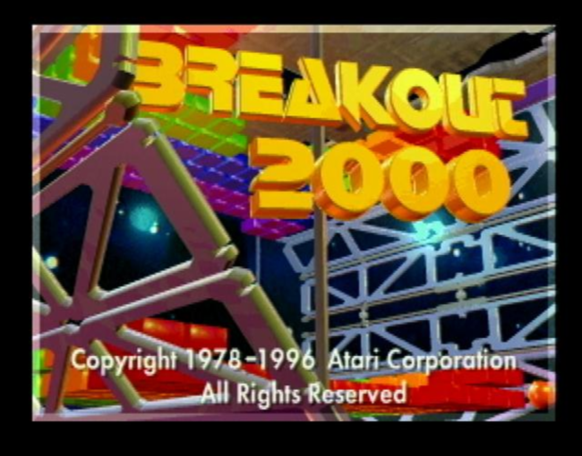 Breakout 2000 atari screenshot