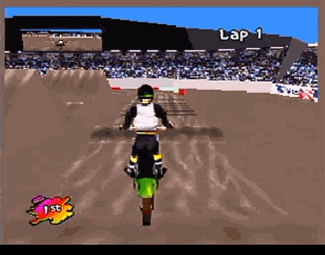 Supercross 3D atari screenshot