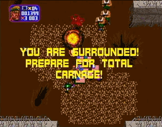 Total Carnage atari screenshot