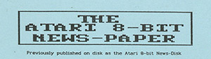 Atari The Atari 8-Bit News-Paper magazine