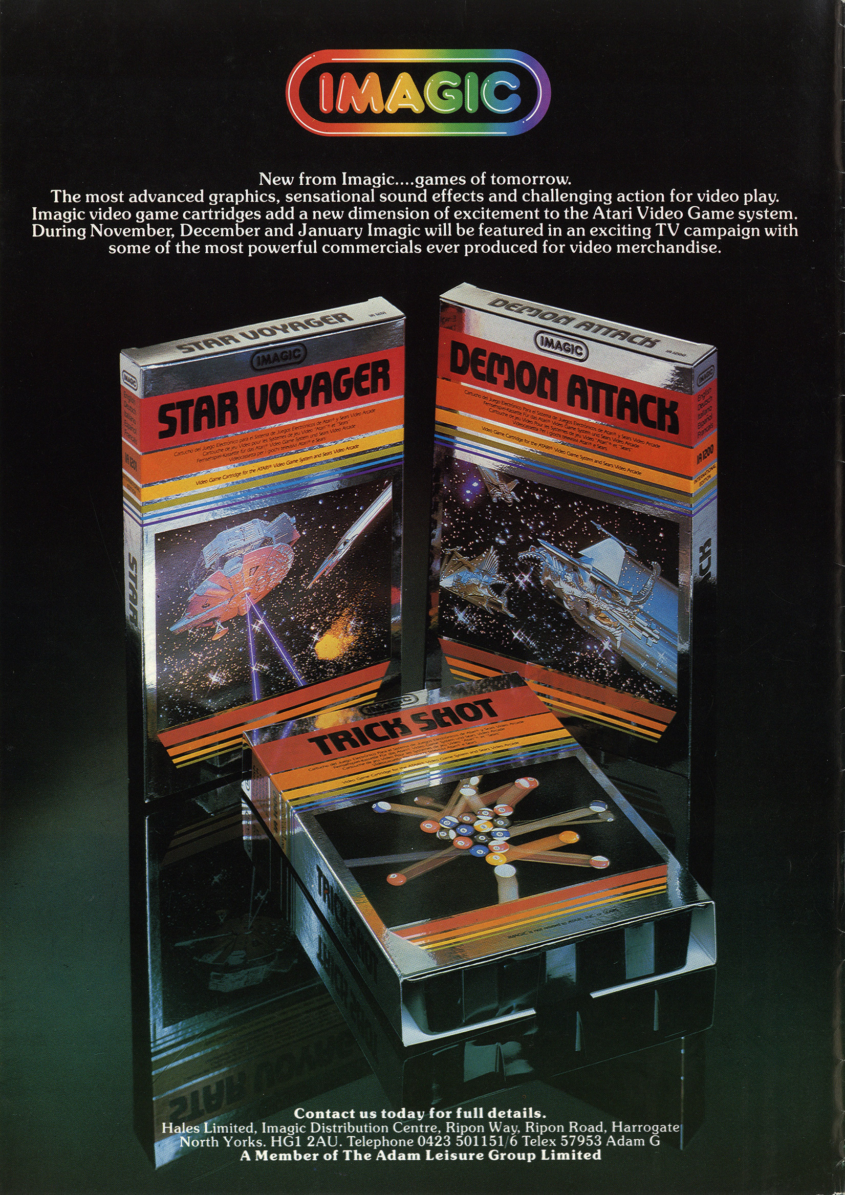 Atari 2600 juego Star Voyager catridge función examinado módulo 