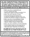 Alog Cardfile (The) Atari ad