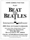 Beat the Beatles Atari ad