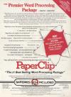 PaperClip Atari ad
