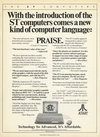 With the introduction of the ST computers come a new kind of computer language: PRAISE