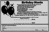 Birthday Mania Atari ad