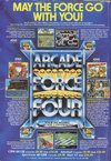 Arcade Force Four Atari ad