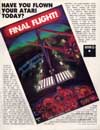 Final Flight! Atari ad