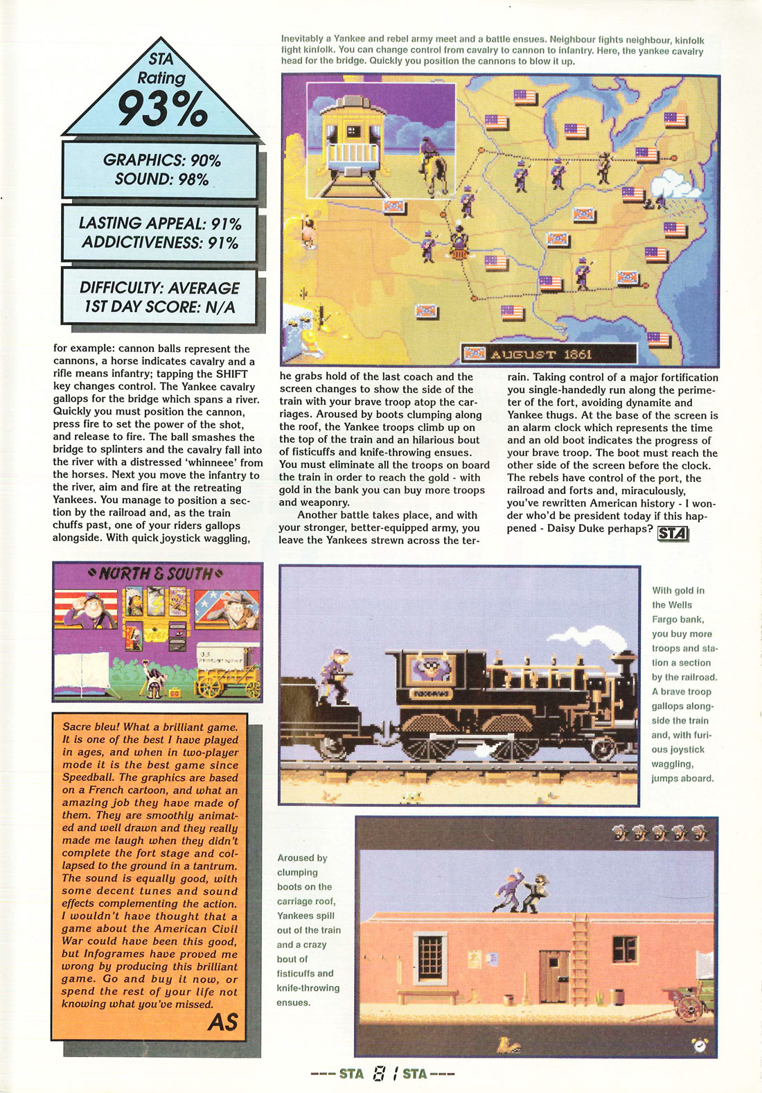 Atari ST North & South : scans