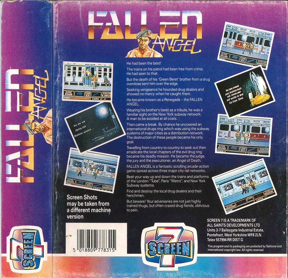Atari Fallen Angel : download, screenshots, videos, catalog, instructions, roms
