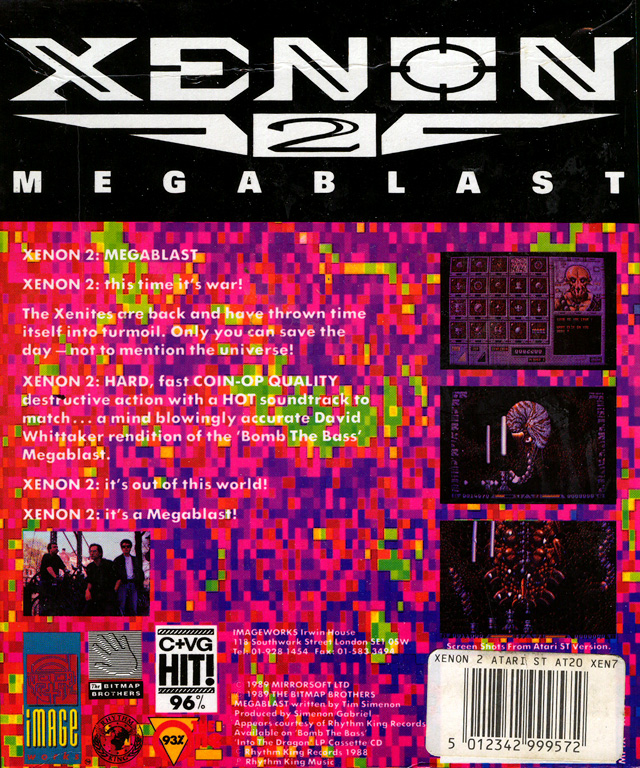 Atari ST Xenon II - Megablast : scans, dump, download, screenshots, ads,  videos, catalog, instructions, roms