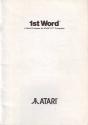 1ST Word Atari instructions
