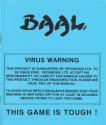 Baal Atari instructions