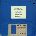 Bard's Tale Hint Disk Atari disk scan