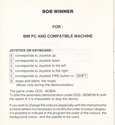Bob Winner Atari instructions