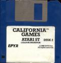 California Games Atari disk scan