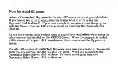 Centerfold Squares Atari instructions