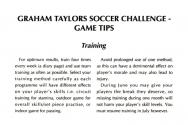 Graham Taylor's Soccer Challenge Atari instructions