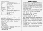 Ikari Warriors Atari instructions