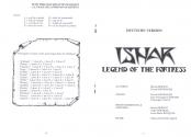 Ishar - Legend of the Fortress Atari instructions