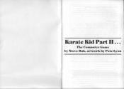 Karate Kid II Atari instructions