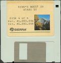 King's Quest IV - The Perils of Rosella Atari disk scan