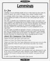 Lemmings Atari instructions