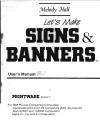 Let's Make Signs & Banners Atari instructions