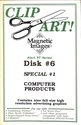 Magnetic Images Clip Art! Atari disk scan