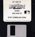 Microleague Baseball II Atari disk scan
