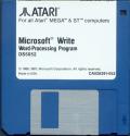Microsoft Write Atari disk scan