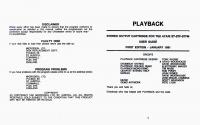 Playback Atari instructions