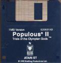 Populous II - Trials of the Olympian Gods Atari disk scan