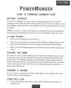 Powermonger / World War I Edition Atari instructions