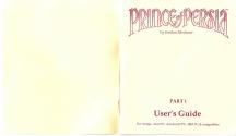 Prince of Persia Atari instructions