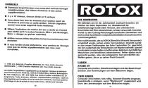 Rotox Atari instructions