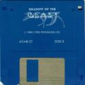 Shadow of the Beast Atari disk scan