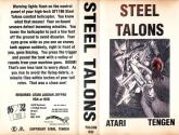 Steel Talons Atari disk scan