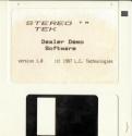 Stereo Tek Dealer Demo Atari disk scan