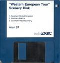 Sublogic Scenery Disk - Western European Tour Atari disk scan