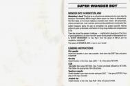Super Wonder Boy in Monsterland Atari instructions
