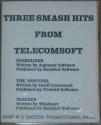 Three Smash Hits from Telecomsoft Atari disk scan