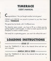 Time Race Atari instructions