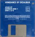 Vengeance of Excalibur Atari disk scan